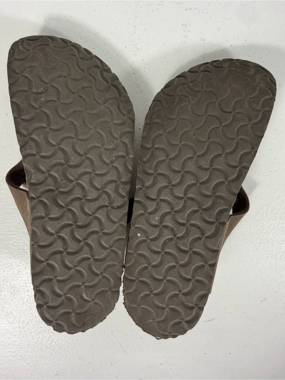 Birkenstock Kids Brown Toe-Post Sandals with Buckle
